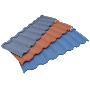 Tuiles de toiture <span class=keywords><strong>en</strong></span> métal revêtues de pierre <span class=keywords><strong>en</strong></span> aluminium et <span class=keywords><strong>zinc</strong></span> Milano, légères, faciles à installer, modernes, résistantes à la chaleur et isolées, pour maisons et parcs - Product Image 2