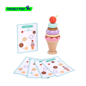 Juego de madera ecológico para niños, <span class=keywords><strong>helado</strong></span>, simulación de <span class=keywords><strong>helado</strong></span>, juego de postres, iluminación, Comida, Juguetes en capas - Product Image 5