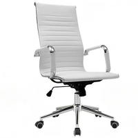 Échantillon Gratuit - Chaise de Bureau Exécutive Ergonomique à Dossier Haut, Pivotante, Réglable en Hauteur, Imperméable, en Maille Côtelée, Directement de l'Usine