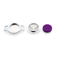 25mm coeur fleur diffuseur Bracelet médaillon en alliage de Zinc huile essentielle Bracelet arôme parfum médaillon pour femmes hommes fabrication de bijoux