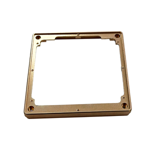 Nhà Máy Tùy Chỉnh Hợp Kim Nhôm Chuyển Đổi Bảng Điều Chỉnh Khung Anode Vàng Phun Cát Vẽ Ánh Sáng Chuyển Đổi Nhà Ổ Cắm Bảng Điều Chỉnh - Product Image 2