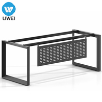 Cadre de bureau en métal convertible de direction avec construction durable pour les espaces de travail de bureau modernes et garantie de 3 à 5 ans