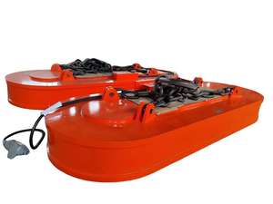 楕円形容器形状工業用オーバーヘッドクレーンマグネット金属鋼スクラップ処理用強力電磁石 - Product Image 2