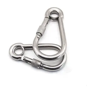 Hot Sale Drahtseil beschläge Karabiner haken Edelstahl Hardware Rigging mit Augen schraube