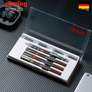 Juego de bolígrafos técnicos recargables Rotring para estudiantes de ingeniería, tamaños de punta de 01-08 mm, juego de bolígrafos técnicos Rotring - Product Image 3