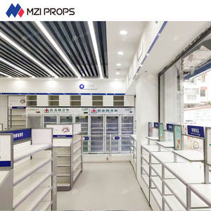 02-DYJYS005-P negozio al dettaglio farmacia Rack in legno multifunzionale negozio di medicina infissi per farmacia negozio di visualizzazione - Product Image 1