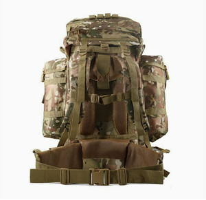 DFB0326 80L <b>Large</b> Combat Field Frame Pack Travel Camping Waterproof <b>Rucksack</b> Operator Gear Tactical Backpack OD Green Alice Pack - Product Image 5
