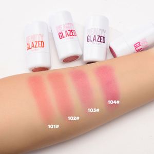 Beauty Glazed Water Jelly Tint Lip & Cheek Blush Stain Giratorio 4 colores Colorete Stick Easy Rouge Coloring Pluma hidratante - Product Image 4