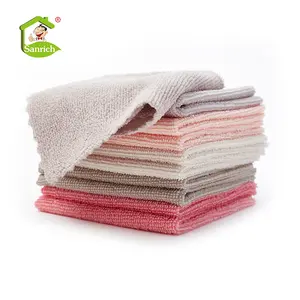 Kitchen Towel 100% Cotton Strong Water Absorption plain Color Dish Cloth Weave Dinner Table Kitchen rag