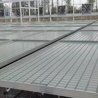 Table mobile ABS de qualité supérieure pour l'agriculture hydroponique, avec système d'irrigation par flux et reflux, pour une distribution d'eau constante