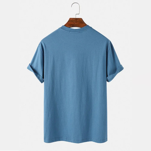 เสื้อยืดคอกลมพรีเมียม ODM สำหรับผู้ชาย สกรีนโลโก้ได้ ใส่สบายๆ ทุกวัน ขายส่งจากโรงงานเสื้อผ้า - Product Image 2