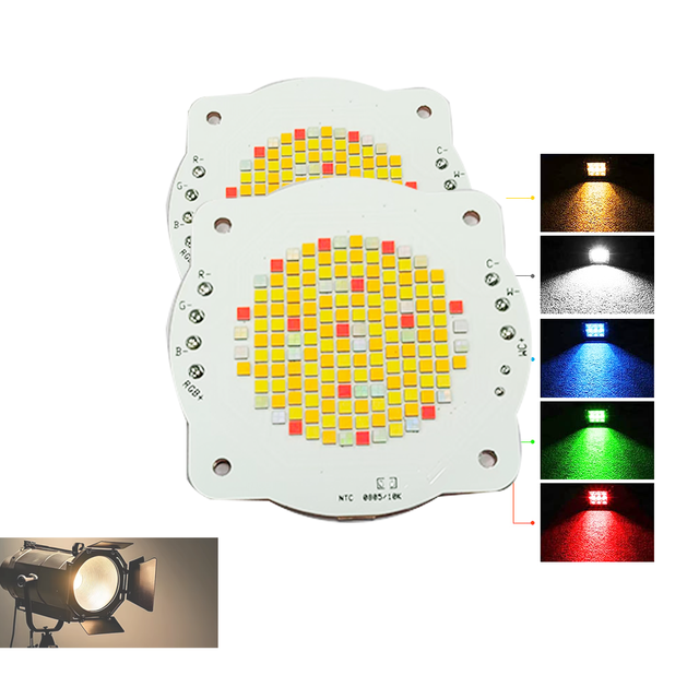 HLX OEM ODM Factory Flip Chip COB LED Chips 900W 1919 2828 3838 5454 CRI 96 Green Dimmable Photography Light