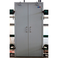 Portes d'hôpital en acier extérieures en métal de porte double de conception moderne de haute qualité avec pour certificat UL 90 minutes coupe-feu