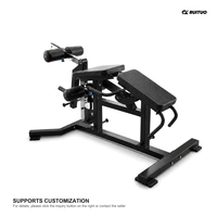 Appareil de musculation professionnel à charge libre pour extensions et curls couché, idéal pour la musculation en salle de sport