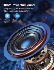 M310 Loa <span class=keywords><strong>Bluetooth</strong></span> Di Động 80W Âm Thanh Mạnh Mẽ IP67 Không Thấm Nước 12H Pin Không Dây Đảng Loa - Product Image 2