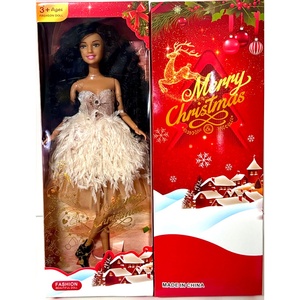 Muñeca de Juguete de Plástico de 11.5 Pulgadas, Cuerpo Sólido, Articulada, Negra, Bonita, Educativa para Niñas, Regalo de Navidad para Niños - Product Image 1