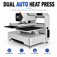 Presse à chaud électrique automatique à double station pour transfert thermique sur T-shirts