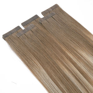 Extensiones de Cabello con Cinta Adhesiva K.S WIGS, Cabello Humano Remy Chino 100%, Tacto Terciopelo Brillante, Base Ligera y Natural, Cabello Liso - Product Image 6