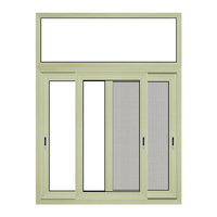 Ventanas Corredizas Horizontales Modernas de Aleación de Aluminio con Malla de Acero Inoxidable para Decoración del Hogar, Precios