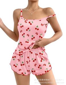 Conjunto <span class=keywords><strong>de</strong></span> <span class=keywords><strong>Pijamas</strong></span> para <span class=keywords><strong>Mujer</strong></span> al por Mayor, 2 Piezas, Estampado Lindo, Ropa <span class=keywords><strong>de</strong></span> Dormir, Camiseta y Pantalones Cortos, Tallas S-XXL, Tallas Grandes Disponibles, Múltiples Estampados - Product Image 3