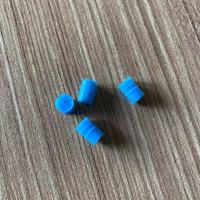 Bouchon cylindrique antidérapant en silicone de qualité alimentaire bleu personnalisé PL, petit bouchon en caoutchouc