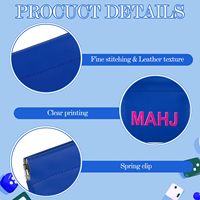 Sacs à dés de Mahjong prêts à être expédiés en cuir végétalien, pochette compressible pour dés, mini porte-monnaie pour jetons de Mahjong, idéal pour les jeux de société, les fêtes et les voyages