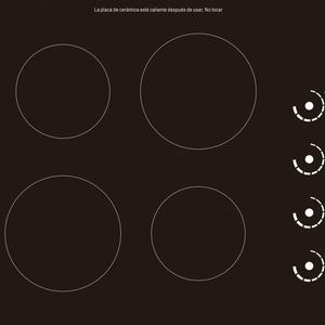 Placa Calefactora Eléctrica Vitrocerámica de 4 Quemadores Infrarrojos Radiantes de 6KW, Gran Venta 2025 - Product Image 4