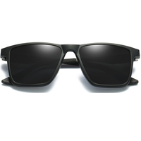 Lunettes de soleil polarisées surdimensionnées avec verres TAC, monture bleue/transparente, protection UV400, anti-choc, pour hommes et femmes, logo personnalisé, prix d'usine