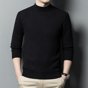 <span class=keywords><strong>Pull</strong></span> en maille à col roulé 2024, maille unie, manches longues, <span class=keywords><strong>pull</strong></span> épais, coupe ajustée, pulls d'hiver pour hommes - Product Image 3