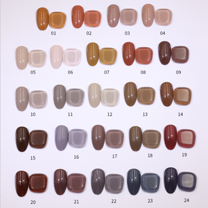 Vinimay Donkerbruine <span class=keywords><strong>Gel</strong></span> Nagellak Set Kleuren Veganistisch Doorweekt Uv-Gellak Groothandel Professionele Nagelgellakken - Product Image 6