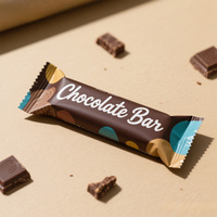 FYH Biodégradable PLA 3-Side Seal Barres Énergétiques Sac D'emballage Alimentaire pour Sucettes Sucettes Collations Au Chocolat Pochette De Barre Énergétique