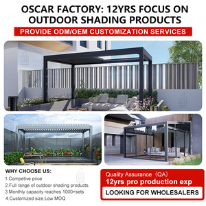 Pérgola de Aluminio 4X6 para Montar en <span class=keywords><strong>la</strong></span> Pared, <span class=keywords><strong>con</strong></span> Techo de Vidrio de Tres Lados, Panel de Techo <span class=keywords><strong>con</strong></span> Sombra para Jardín, Patio, <span class=keywords><strong>Terraza</strong></span> - Product Image 2