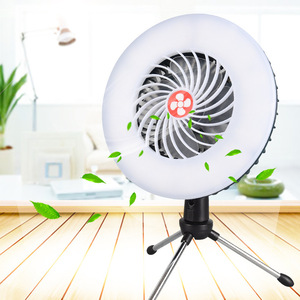 Outdoor Camping Fan Light USB Rechargeable With Flashlight Foldable Portable <b>3.7V</b> Lithium Ion <b>Battery</b> - Product Image 3