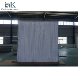 ผ้าม่านสีขาวแบบมินิมอล ตกแต่งด้วยผ้าฝ้าย สำหรับฉากหลังงานแต่งงาน - Product Image 3