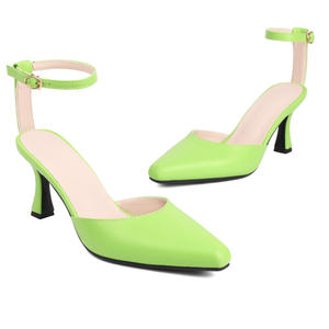 2025 Summer Pointed Toe British Style Buckle <b>Fashion</b> <b>Sandals</b> High Heel Comfortable Outdoor Women's <b>Sandals</b> - Product Image 2