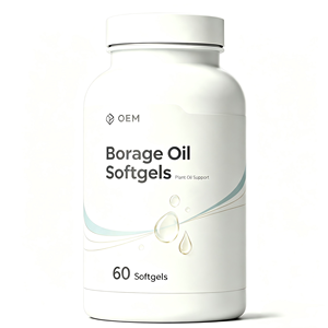 Cápsulas de aceite de borraja al por mayor ODM/OEM, suplemento dietético que proporciona GLA, apoyo nutricional para el bienestar de la mujer y la salud de la piel - Product Image 1