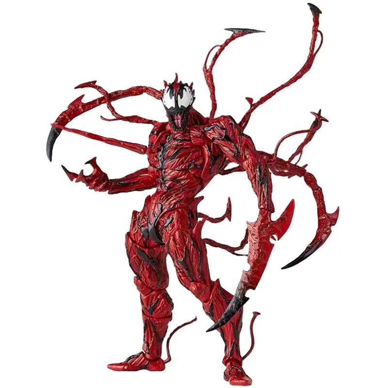 High quality Red Venom Carnage BJD Joints Movable Action Figure Model Toys
