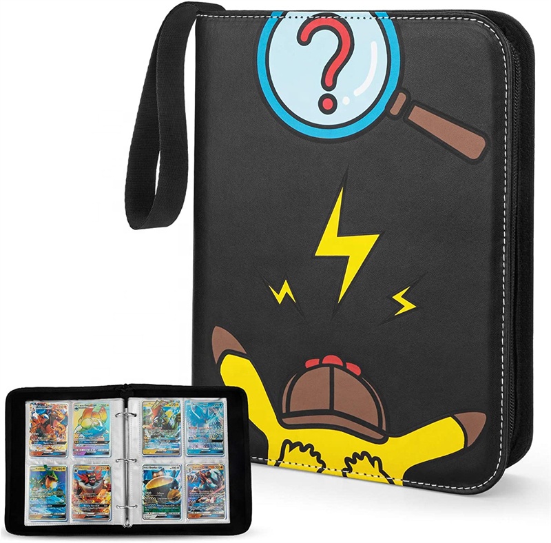 Изготовленные На Заказ Держатели для спортивных торговых карт кожаные 400 карманов папка для бейсбольных карт для торговых карт