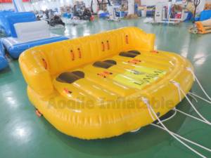 Canapé flottant gonflable en pvc pour sports aquatiques 3 personnes, canapé tubulaire remorquable - Product Image 5