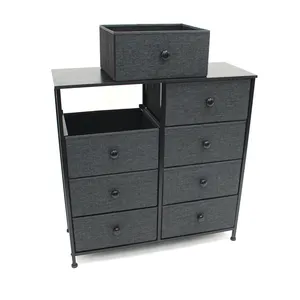 Customized 5L-5828L Colth Dresser Amazon Hot Sale 8 Drawers Storage Tower Metal Cabinet For Bedroom, Living Room