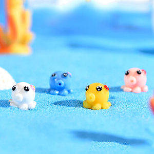 Cute Resin <b>Mini</b> Octopus Miniatures for Fishbowl Landscape Decorations Tiny Ocean Animal Charm Desktop Ornaments DIY Accessories - Product Image 2
