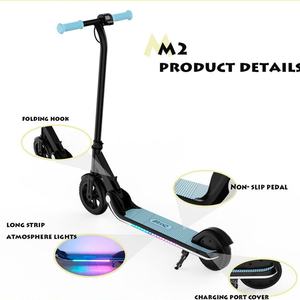 Eu Warehouse Colorful Light Portable Led Lights for Kids Scooter 2 Wheels Folding Electric Kick Scooter - Product Image 3