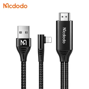 Mcdodo 588/640 6FT layar cermin Video Audio USB3.1 Tipe c ke kabel HDMI 4K 2M adaptor USB Tipe c ke kabel HDMI untuk iphone