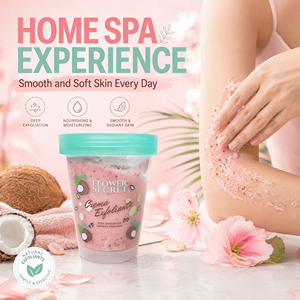 <span class=keywords><strong>Gommage</strong></span> hydratant illuminateur à l'extrait de noix de coco rose Sakura Flower Secret. Polissage et éclaircissement instantanés de <span class=keywords><strong>la</strong></span> peau. - Product Image 3