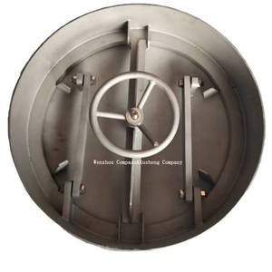 Acier inoxydable SS304 de qualité industrielle 1000MM pression ronde vers l'intérieur rond SS volant réservoir Manway avec joint FKM - Product Image 3