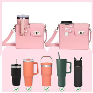 Gobelet <span class=keywords><strong>de</strong></span> voyage isotherme en acier inoxydable H1.0 avec logo personnalisé, 20oz, 30oz, 40oz, avec poignée et couvercle à paille, sac inclus - Product Image 2