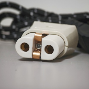 Cable de Alimentación Trenzado para Plancha Eléctrica Israel Jordan 16A 250V, Conector de Enchufe de 2 Pines - Product Image 2