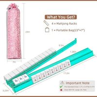 Accessoire de jeu de Mahjong : Règle de placement de tuiles transparente et colorée, portable, écologique, durable, pour les soirées en famille et les jeux de société multijoueurs