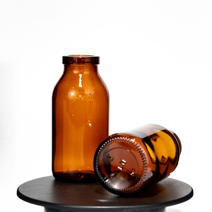 LINUO USP Type II III <strong>Glass</strong> Vials 50ml 100ml 500ml <strong>Amber</strong> <strong>Glass</strong> <strong>Bottle</strong> <strong>Amber</strong> <strong>Glass</strong> <strong>Bottle</strong> Use in Pharmaceutical Area - Product Image 1