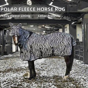 Manta de Polar para Caballo con Cuello y Forro de Nailon, para Doma y Exhibición - Product Image 2